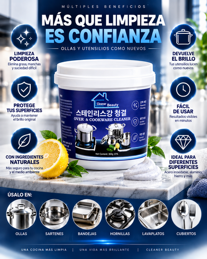 Limpia Olla Multiusos Acero Hogar Inox